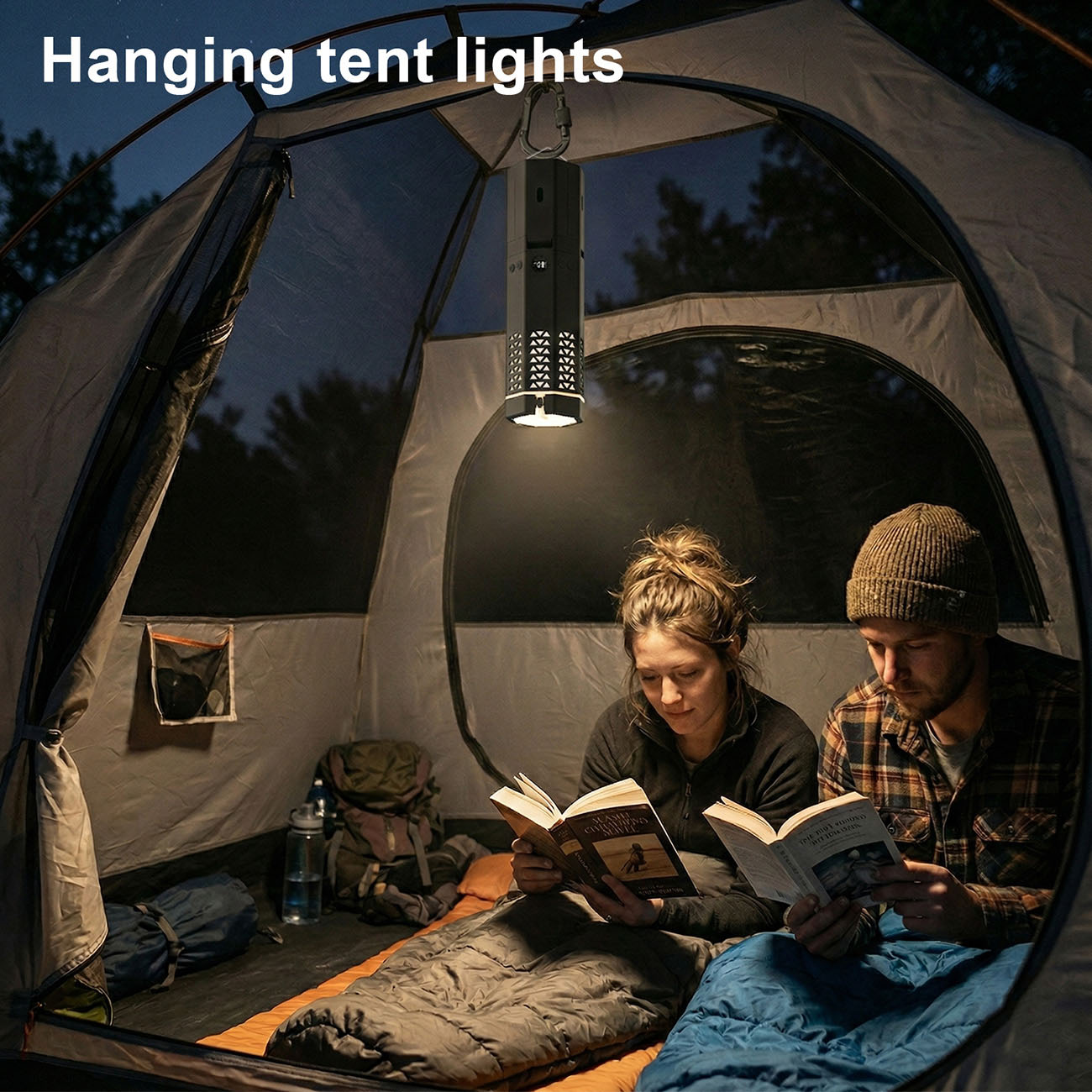 Triangle Hollow Telescopic Lamp - versatile lighting solution for hiking fishing and emergency outdoor use
