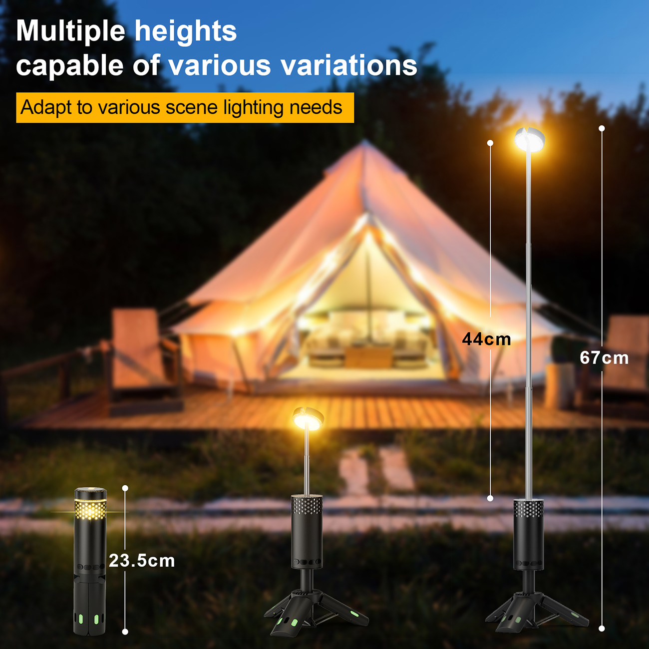 Integrated Telescopic Lamp 301 - magnetic base attachment for hands-free mounting on metal surfaces