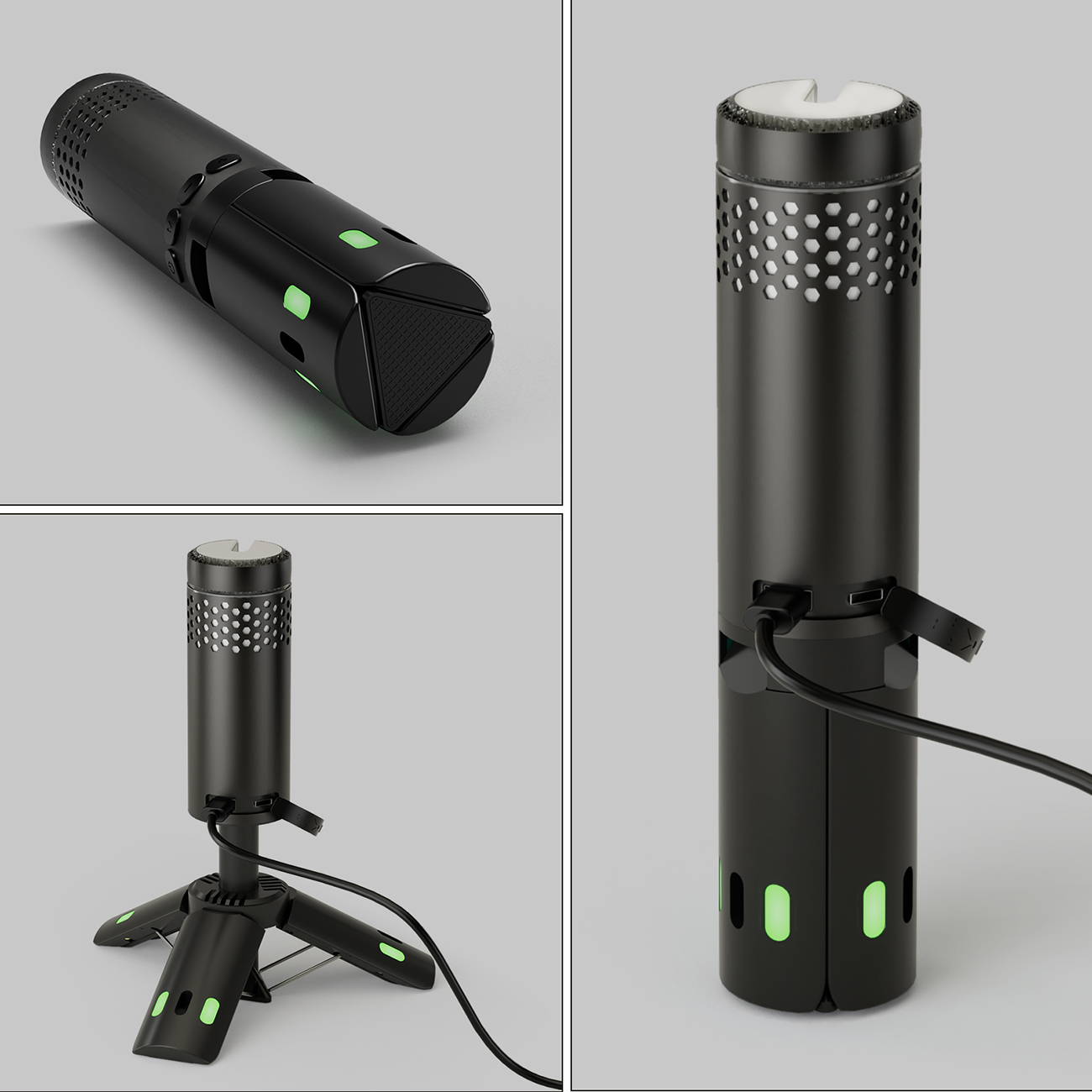 Integrated Telescopic Lamp 301 - complete accessories bracket ground nails storage bag and user manual