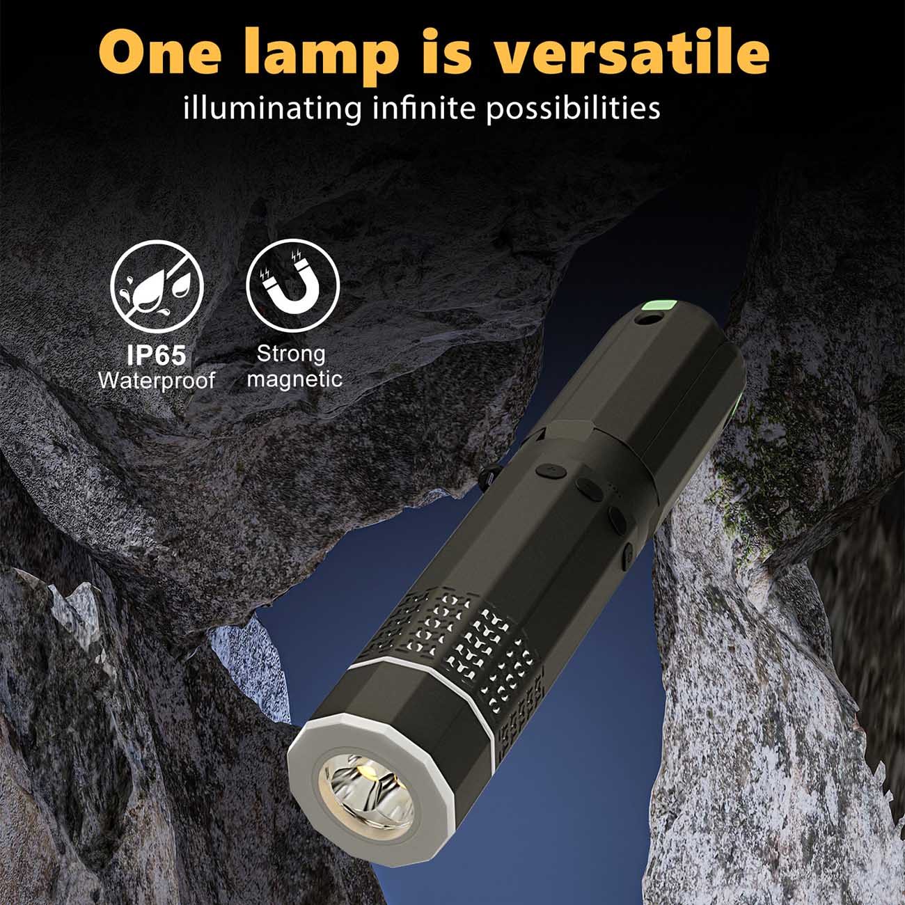 Y-Shaped Hollow Telescopic Lamp - 1800-6500K color temperature adjustment and stepless dimming feature