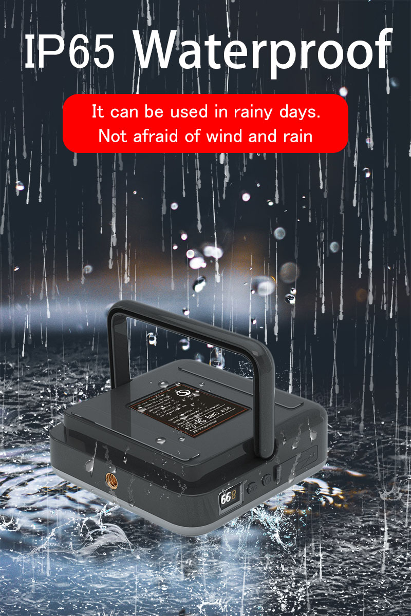 Square Camping Light 202 - USB 2A fast charging with 4-hour full charge time