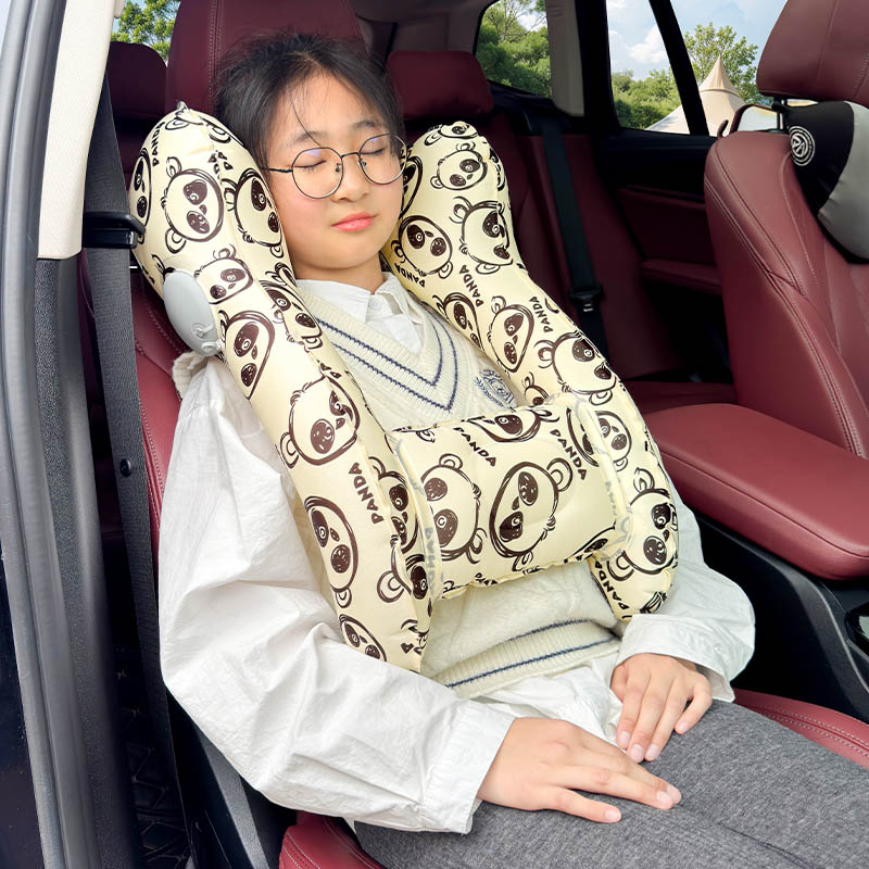 Inflatable Travel Neck Pillow - deflates to pocket size for easy storage and portability