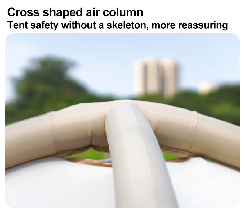 Inflatable Tent - weather-resistant with PU3000 waterproof rating and reinforced seams