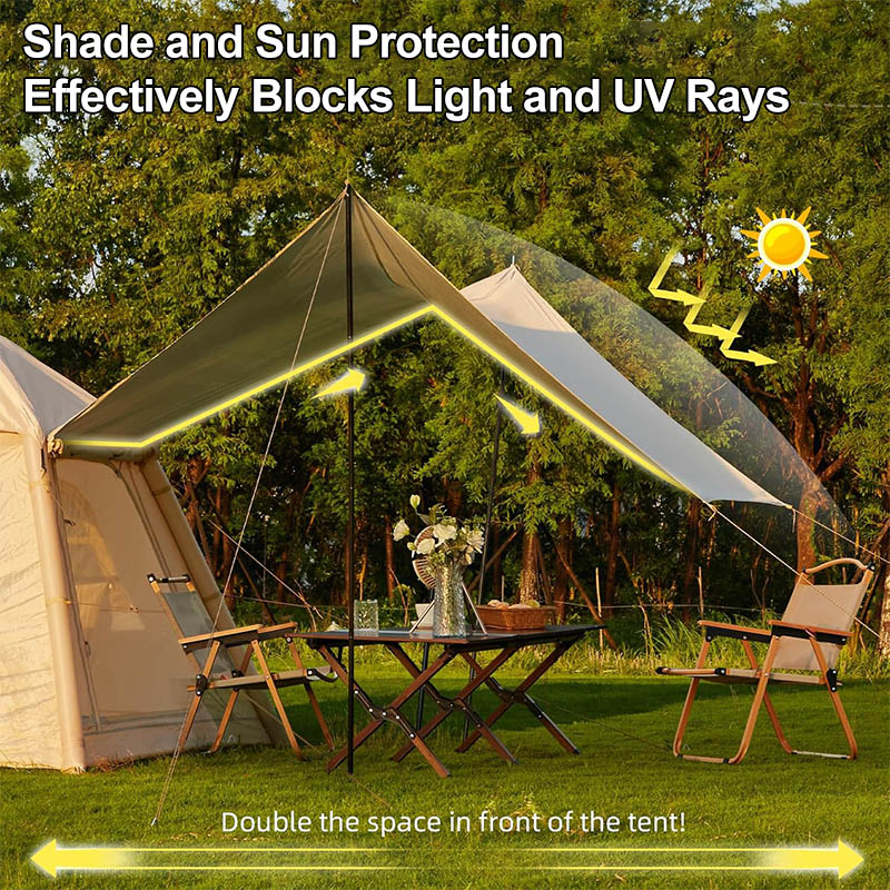 Inflatable Tent - main product display with air beam technology for easy camping setup